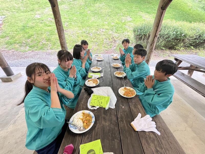 秩父第一中学校　カレー作り②